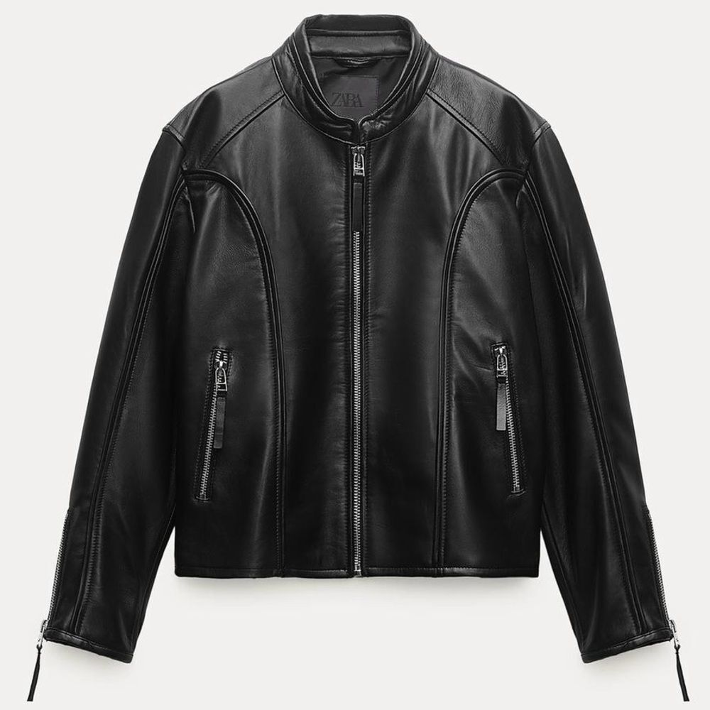 ZARA GENUINE LEATHER JACKET NEW